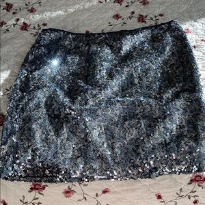 White House Black Market Sparkling Sequin Skirt